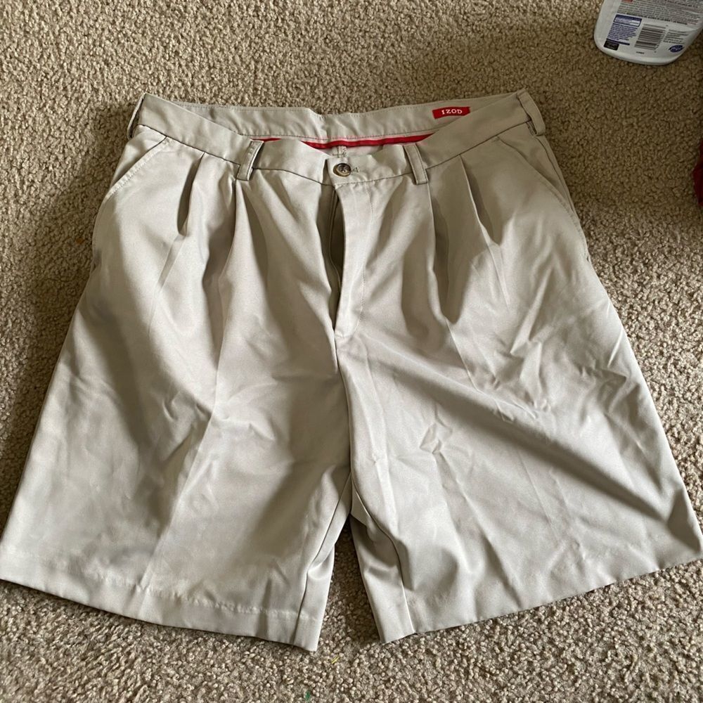 Mens Izod Khaki Shorts